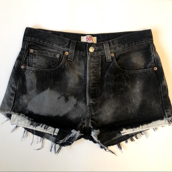 levi's 501 long shorts north beach blues